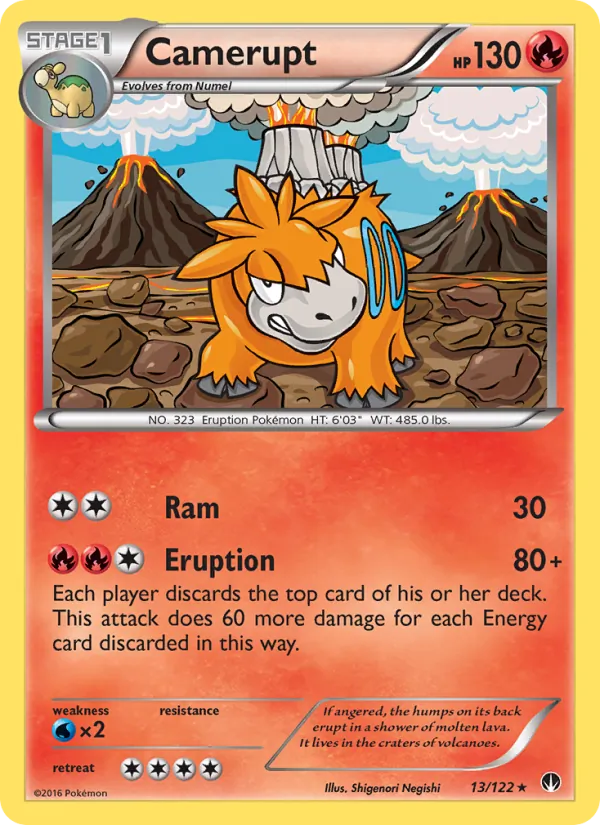 Camerupt #13 – BREAKpoint card