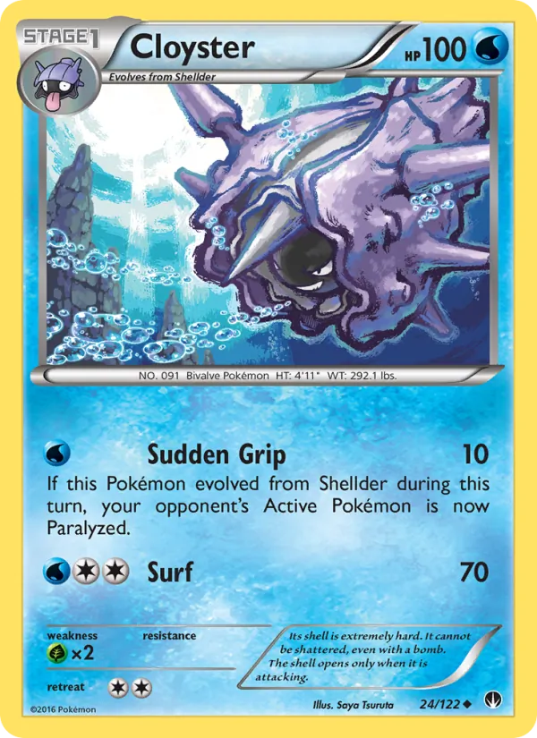 Cloyster #24 – BREAKpoint card