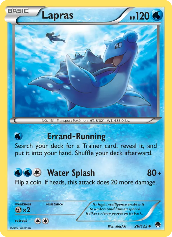 Lapras #28 – BREAKpoint card