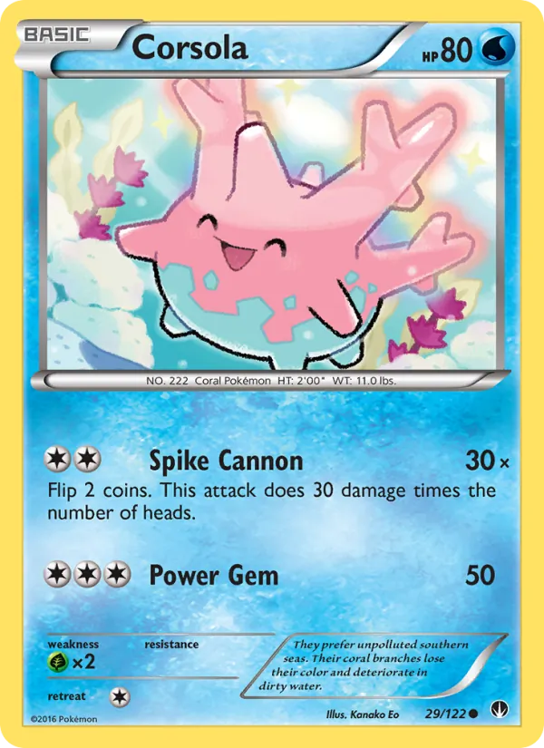Corsola #29 – BREAKpoint card