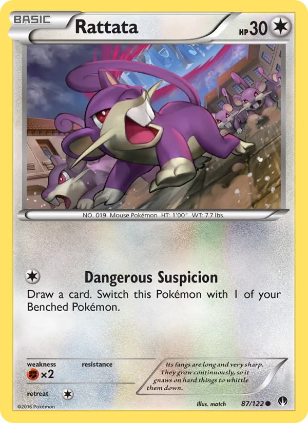 Rattata #87 – BREAKpoint card