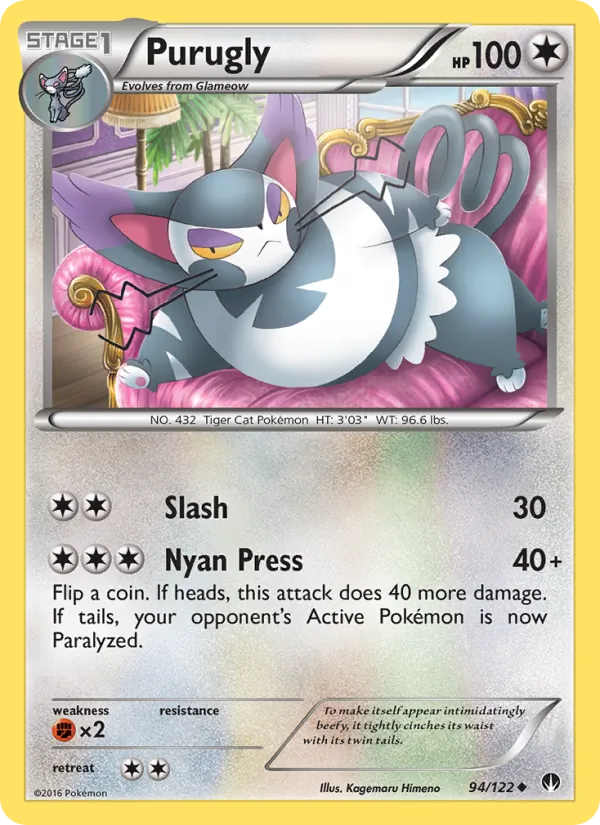 Purugly #94 – BREAKpoint card
