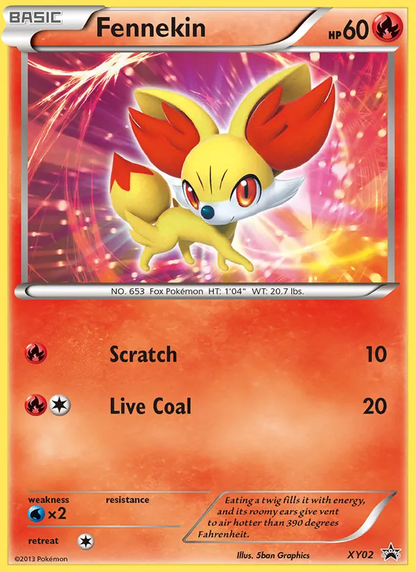 Fennekin #XY02 – XY Black Star Promos card