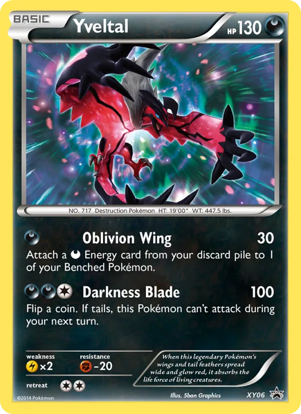 Yveltal #XY06 – XY Black Star Promos card