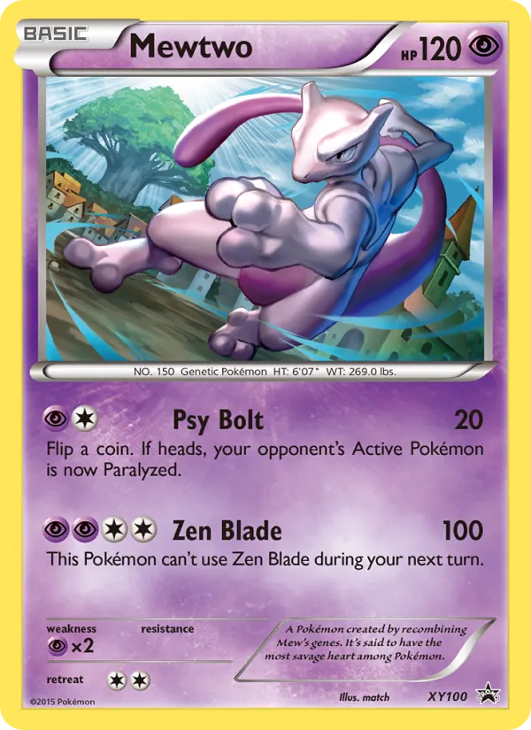 Mewtwo #XY100 – XY Black Star Promos card