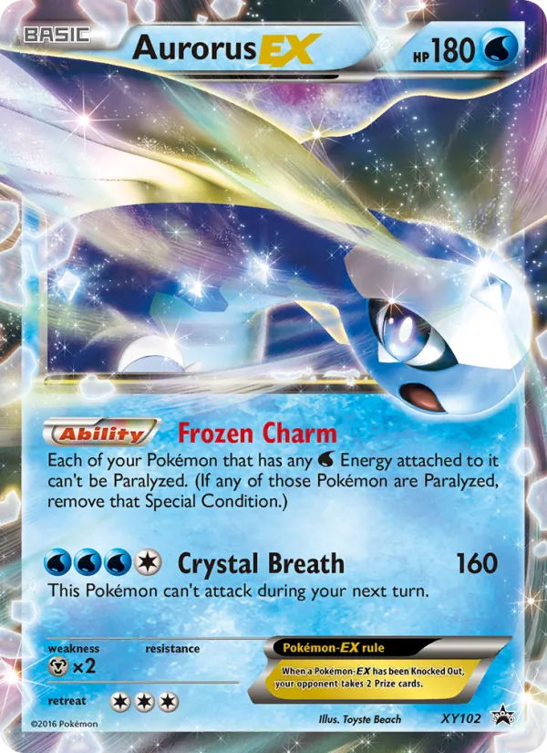 Aurorus EX #XY102 – XY Black Star Promos card