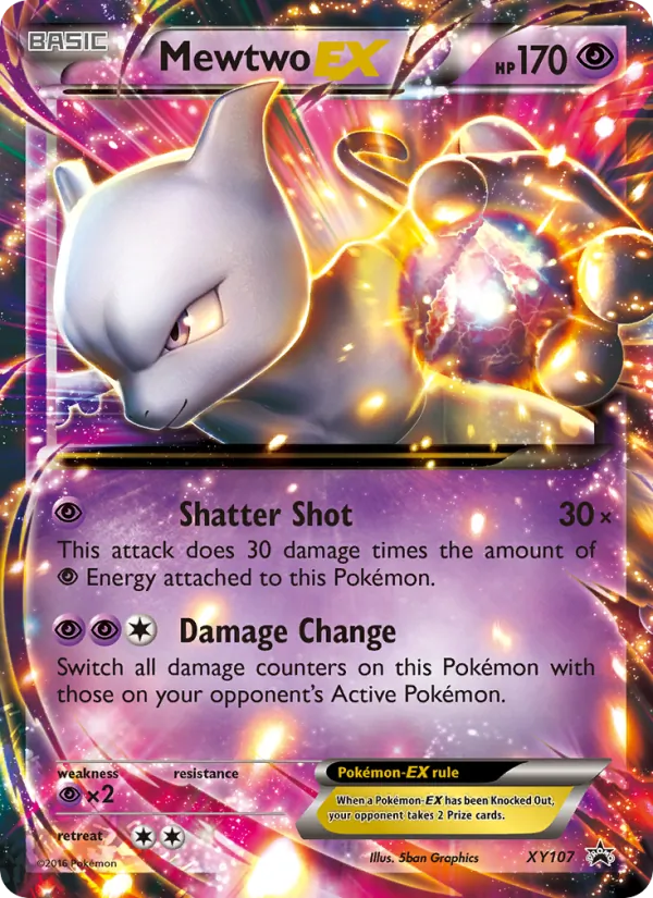 Mewtwo EX #XY107 – XY Black Star Promos card