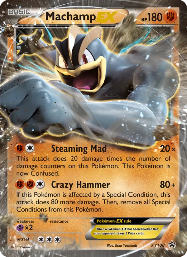 Machamp EX #XY108 – XY Black Star Promos card