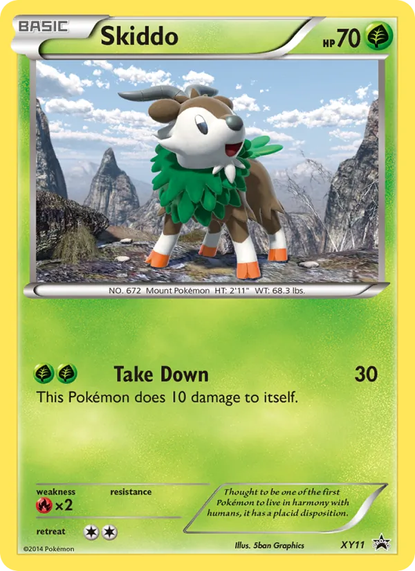 Skiddo #XY11 – XY Black Star Promos card