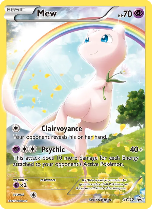 Mew #XY110 – XY Black Star Promos card