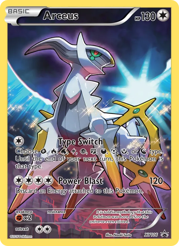 Arceus #XY116 – XY Black Star Promos card
