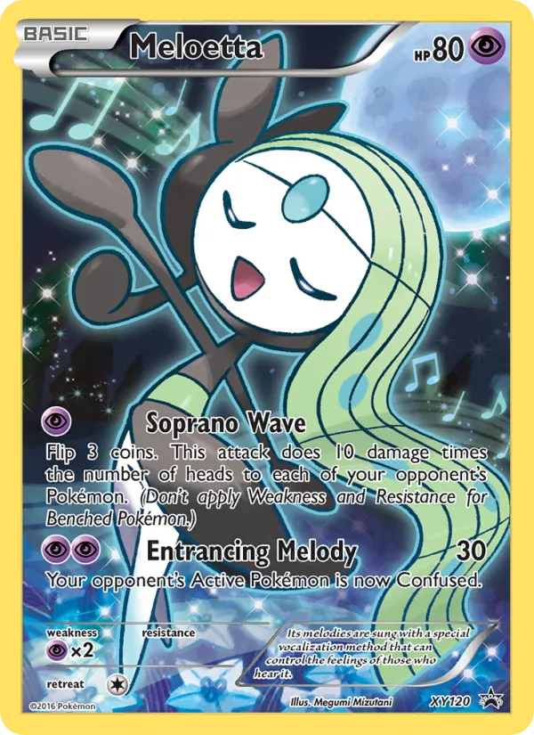 Meloetta #XY120 – XY Black Star Promos card
