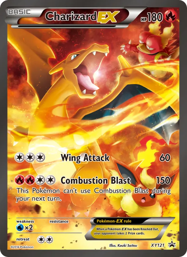 Charizard EX #XY121 – XY Black Star Promos card