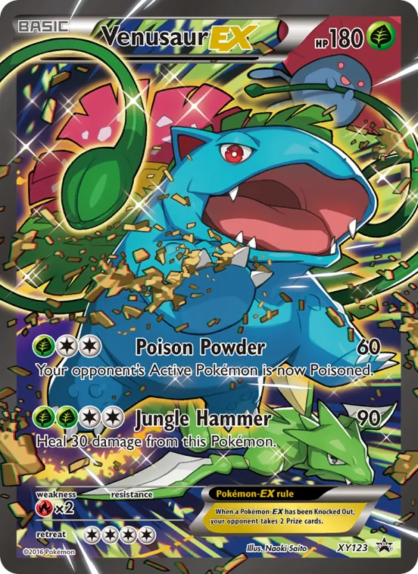 Venusaur EX #XY123 – XY Black Star Promos card
