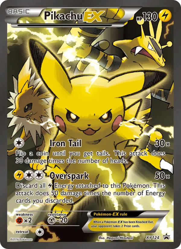 Pikachu EX #XY124 – XY Black Star Promos card