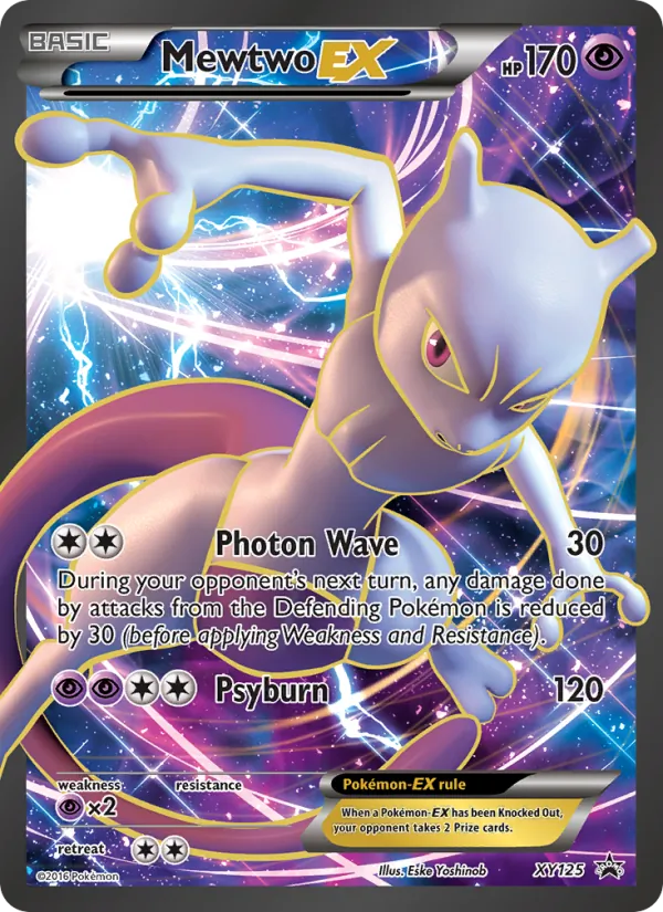 Mewtwo EX #XY125 – XY Black Star Promos card