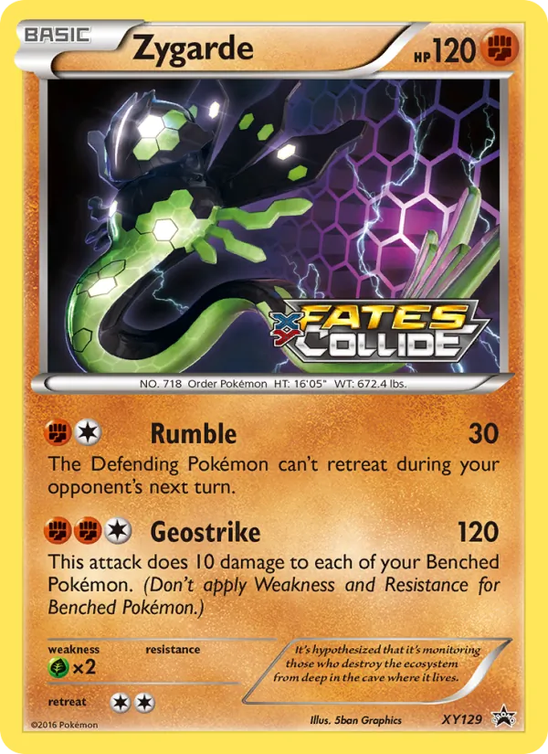 Zygarde #XY129 – XY Black Star Promos card