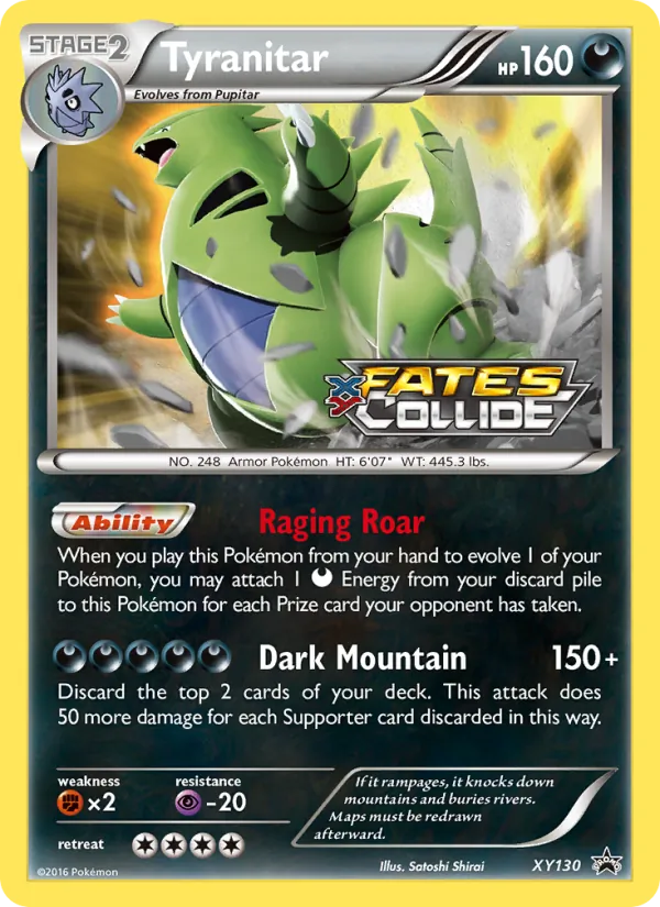 Tyranitar #XY130 – XY Black Star Promos card