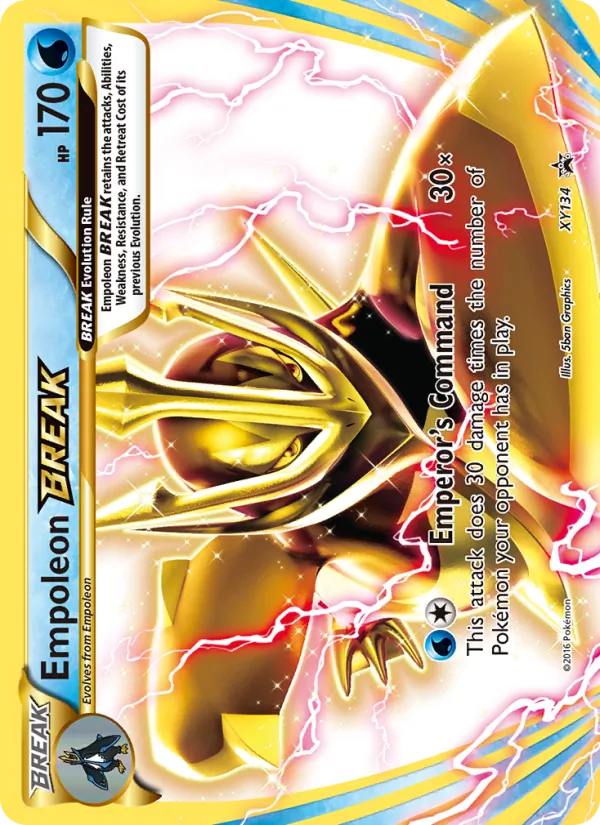 Empoleon BREAK #XY134 – XY Black Star Promos card