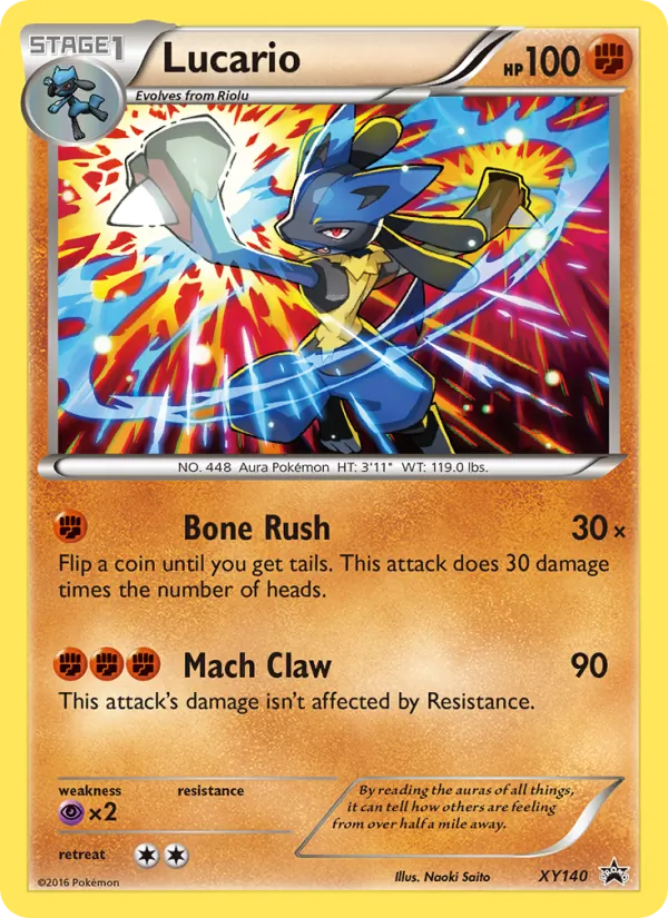 Lucario #XY140 – XY Black Star Promos card