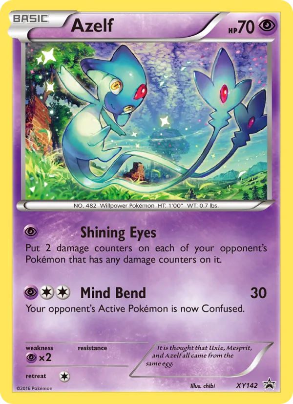 Azelf #XY142 – XY Black Star Promos card
