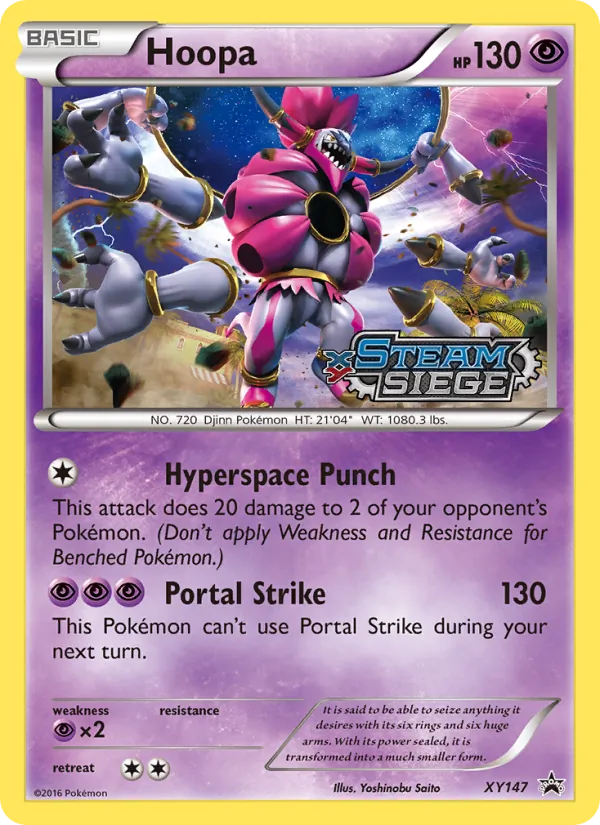 Hoopa #XY147 – XY Black Star Promos card