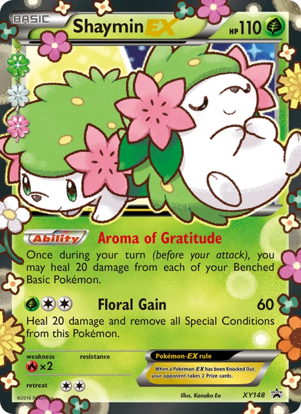 Shaymin EX #XY148 – XY Black Star Promos card