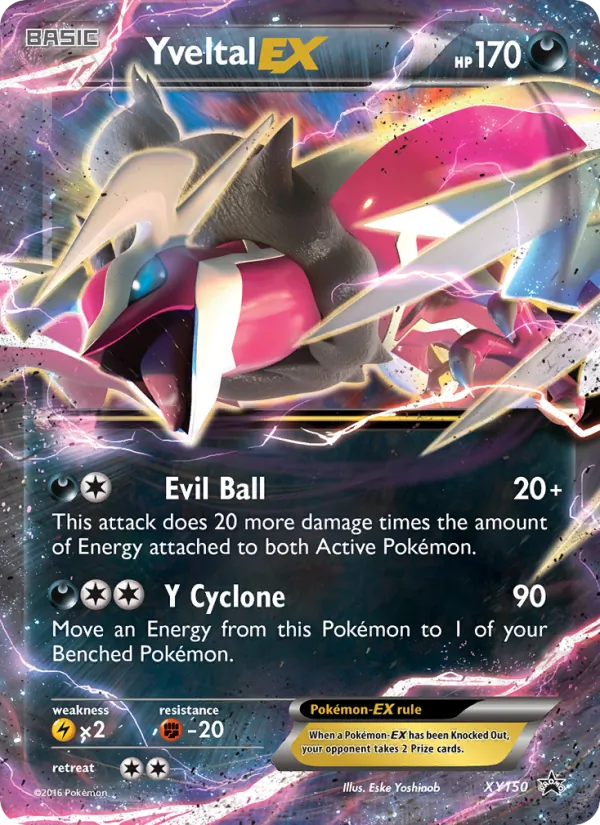Yveltal EX #XY150 – XY Black Star Promos card