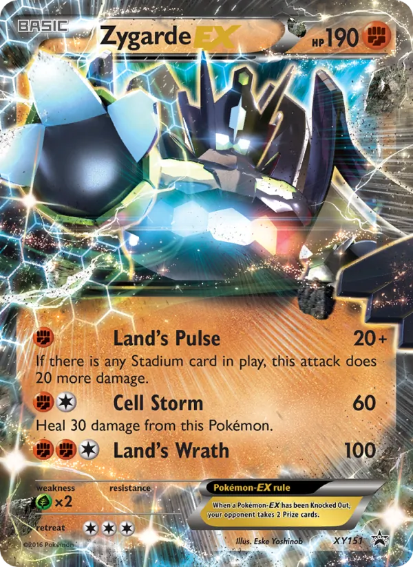 Zygarde EX #XY151 – XY Black Star Promos card
