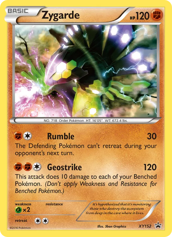 Zygarde #XY152 – XY Black Star Promos card
