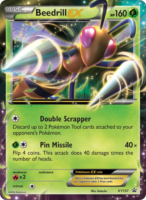 Beedrill EX #XY157 – XY Black Star Promos card