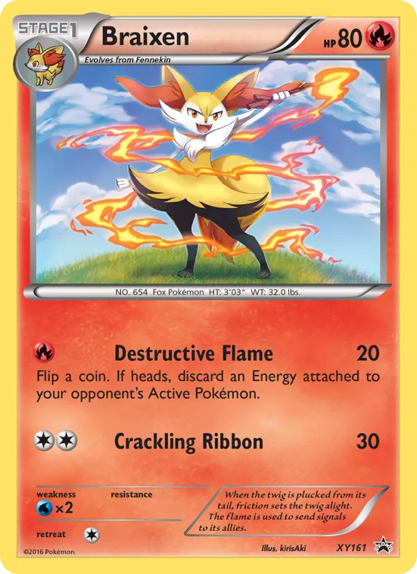 Braixen #XY161 – XY Black Star Promos card