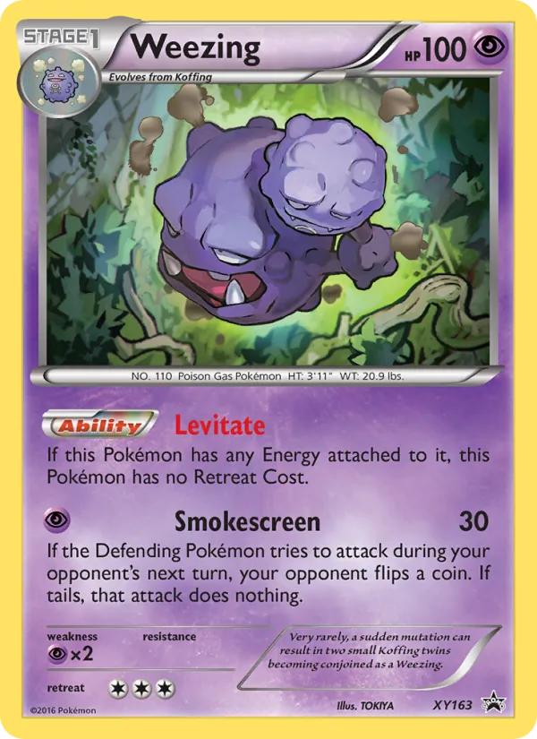Weezing #XY163 – XY Black Star Promos card