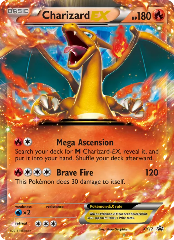 Charizard EX #XY17 – XY Black Star Promos card