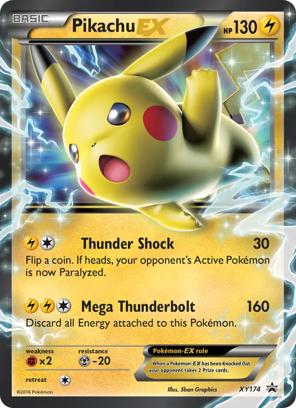 Pikachu-EX #XY174 – XY Black Star Promos card
