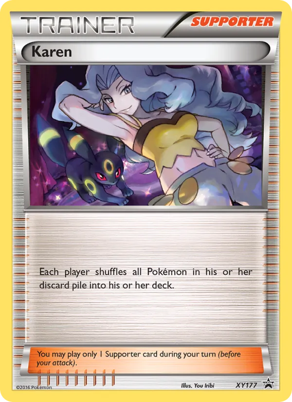 Karen #XY177 – XY Black Star Promos card