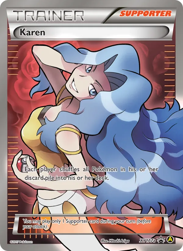 Karen #XY177a – XY Black Star Promos card