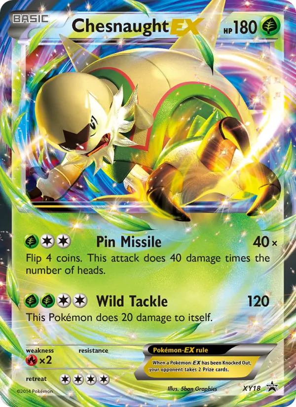 Chesnaught EX #XY18 – XY Black Star Promos card
