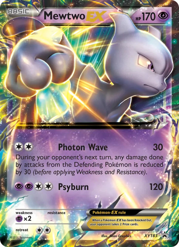 Mewtwo-EX #XY183 – XY Black Star Promos card