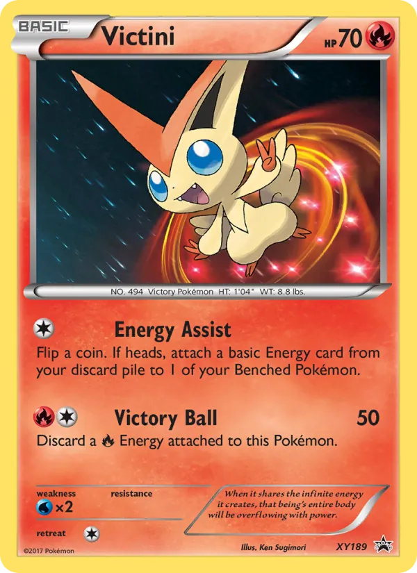 Victini #XY189 – XY Black Star Promos card