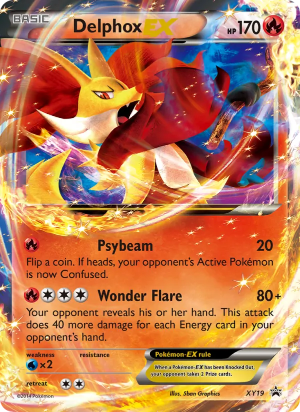 Delphox EX #XY19 – XY Black Star Promos card