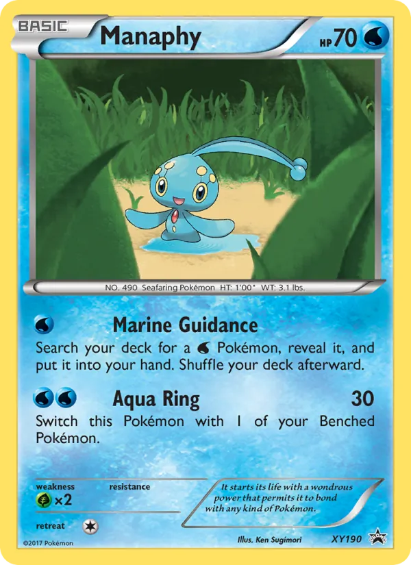 Manaphy #XY190 – XY Black Star Promos card
