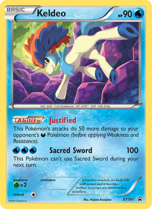 Keldeo #XY191 – XY Black Star Promos card