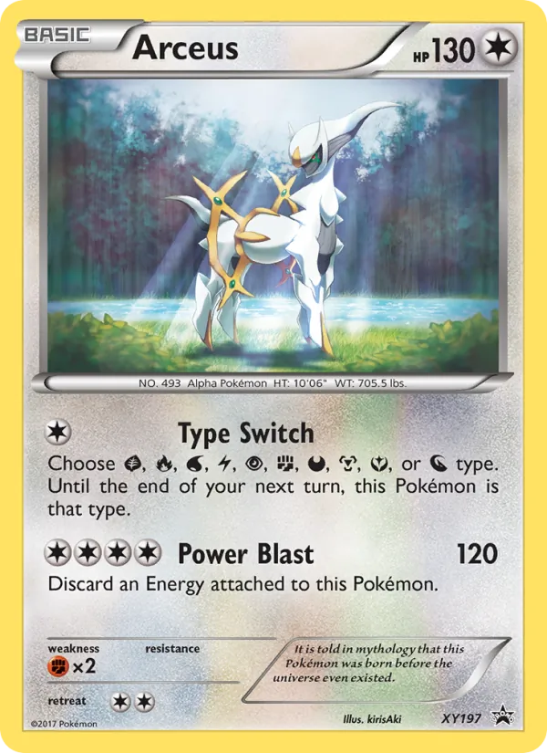 Arceus #XY197 – XY Black Star Promos card