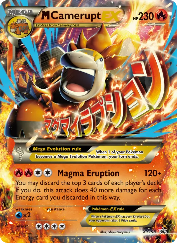 M Camerupt-EX #XY198 – XY Black Star Promos card