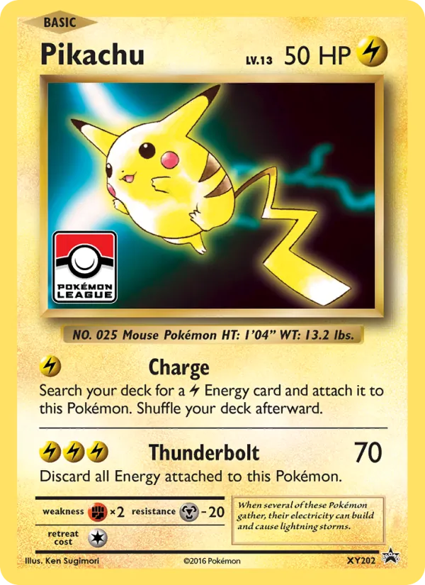 Pikachu #XY202 – XY Black Star Promos card