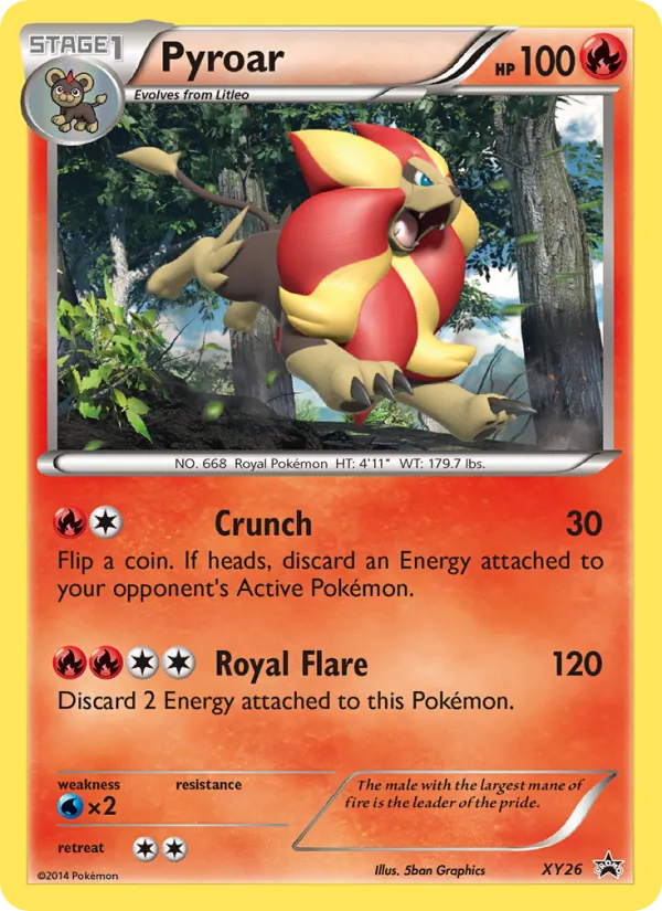 Pyroar #XY26 – XY Black Star Promos card