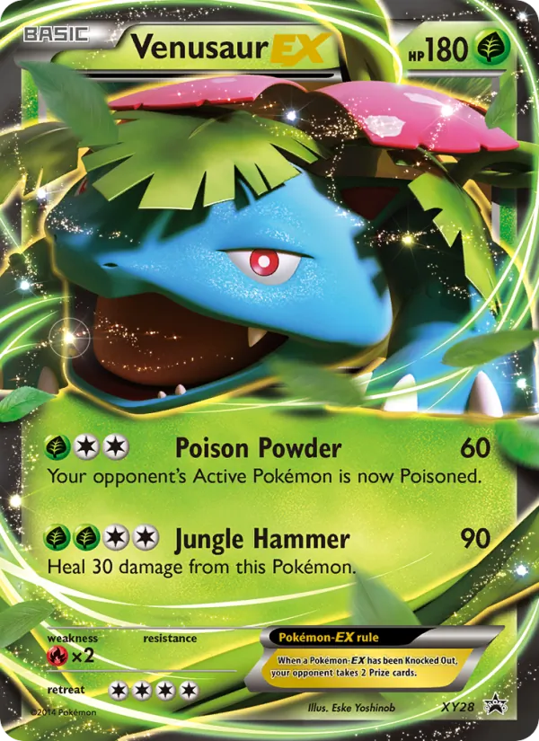 Venusaur EX #XY28 – XY Black Star Promos card