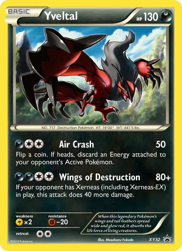 Yveltal #XY32 – XY Black Star Promos card