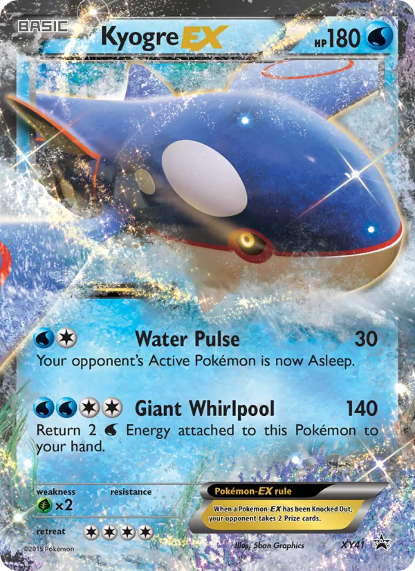 Kyogre EX #XY41 – XY Black Star Promos card